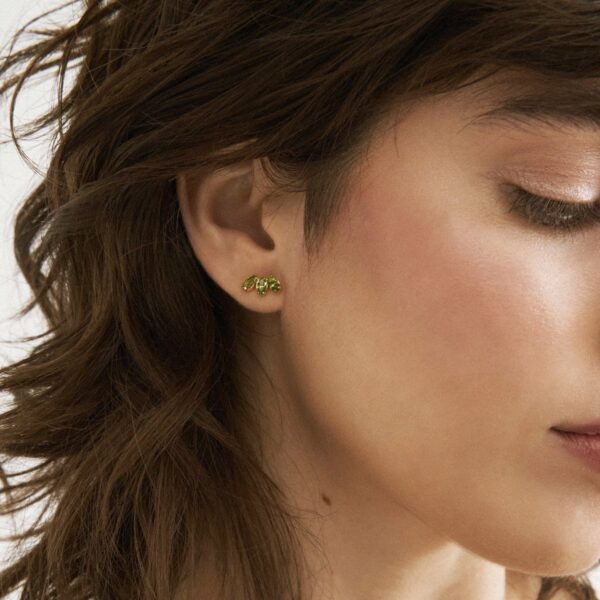 LAS ESTACIONES CLIMBER PERIDOT EARRINGS