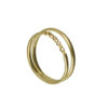 Anya gold-plated ring with in double shape