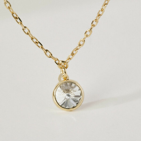 Basic XS crystal crystal necklace in gold plating 2